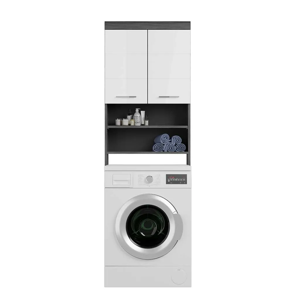 Wohnen Badmöbel Set mit Waschmaschinenschrank - Nancys (vierteilig)