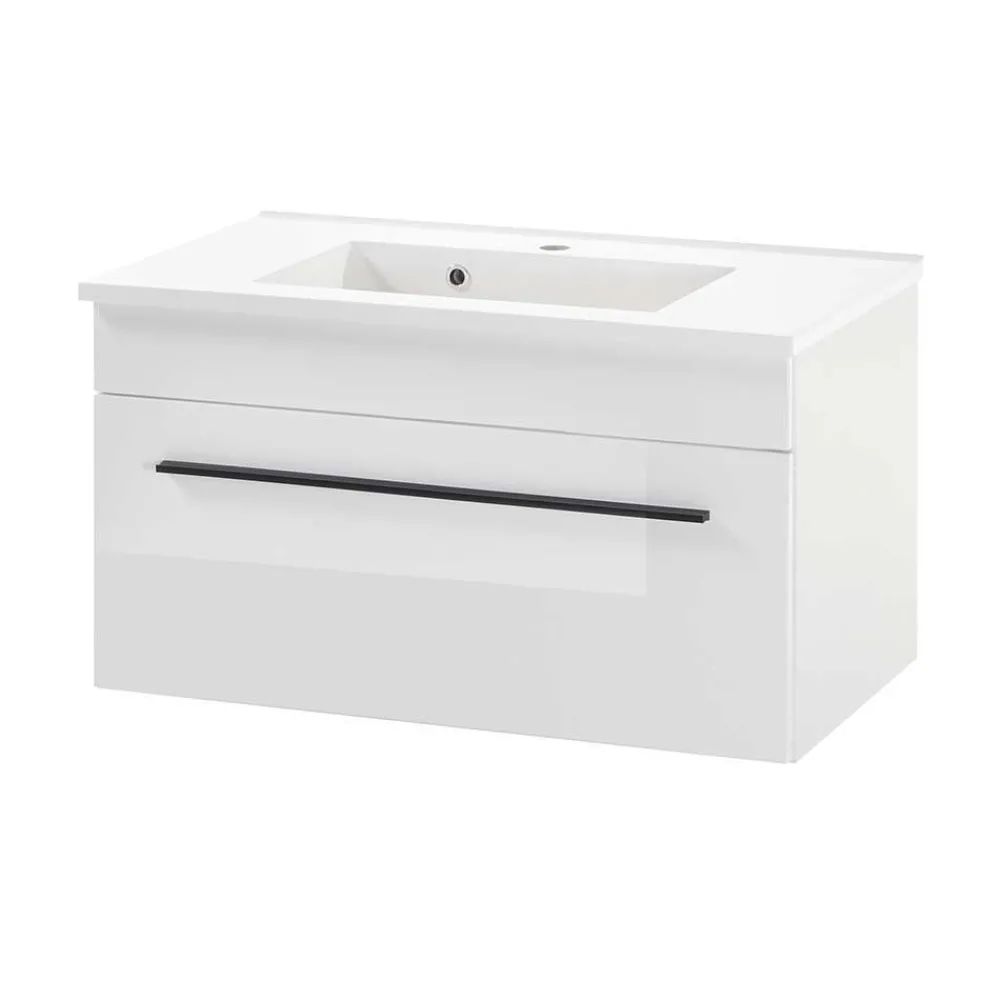 Wohnen Badmöbel Set mit 2x Hochschrank - Ingmesan (vierteilig)