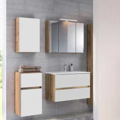 Wohnen Badezimmer Komplett*Badmöbel stehend oder hängend - Maklesa (vierteilig)