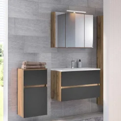 Wohnen Badmöbel Waschtisch Kombi - Athrin (dreiteilig)