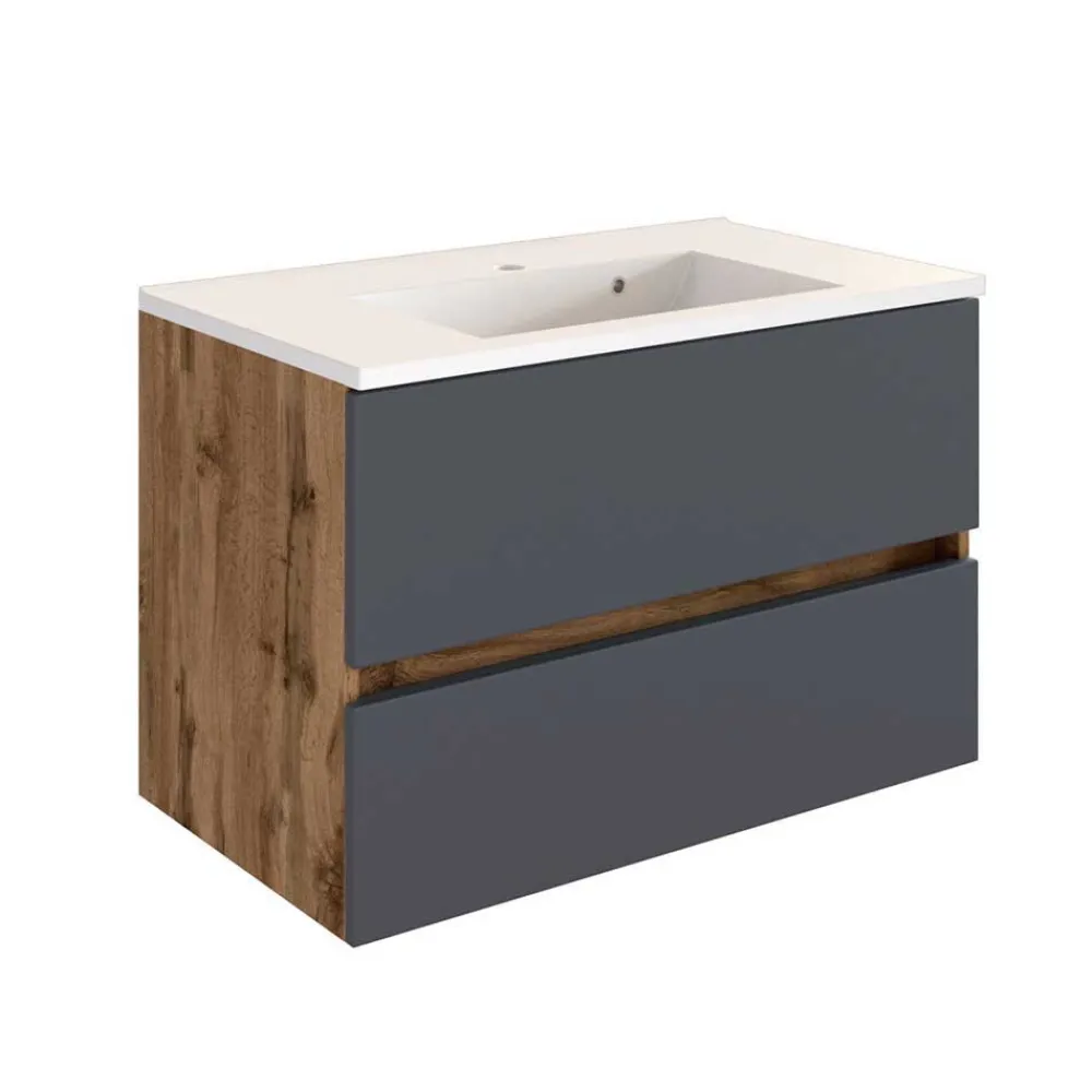 Wohnen Badmöbel Waschtisch Kombi - Athrin (dreiteilig)