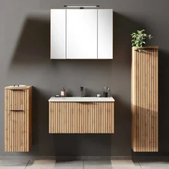 Wohnen Bad-Möbel Zusammenstellung modern - Crystoga (vierteilig)