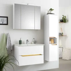 Wohnen Badmöbelkombi hängend - Zenata (dreiteilig)
