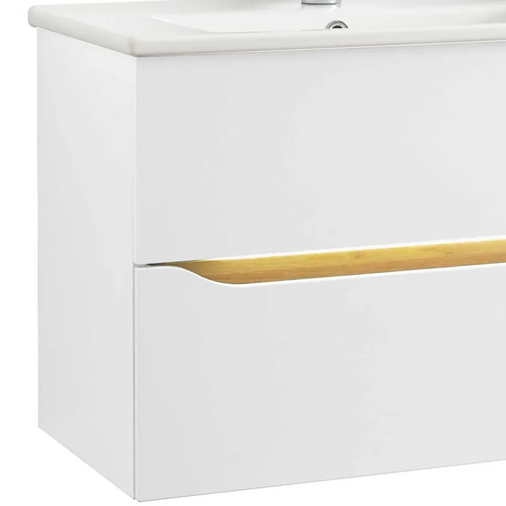 Wohnen Badmöbelkombi hängend - Zenata (dreiteilig)