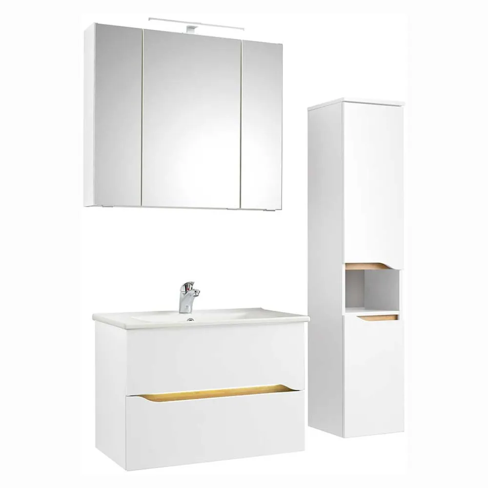 Wohnen Badmöbelkombi hängend - Zenata (dreiteilig)