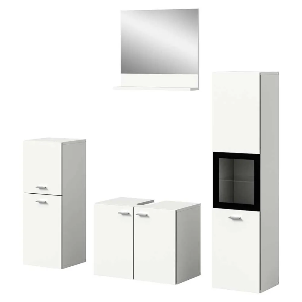 Wohnen Badmöbel-Kombi in Weiß - Harmone (vierteilig)