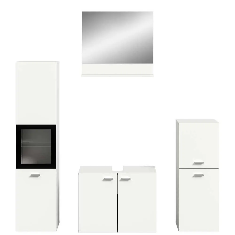 Wohnen Badmöbel-Kombi in Weiß - Harmone (vierteilig)