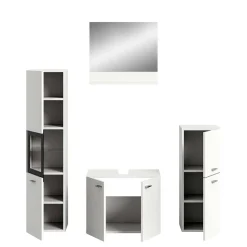 Wohnen Badmöbel-Kombi in Weiß - Harmone (vierteilig)