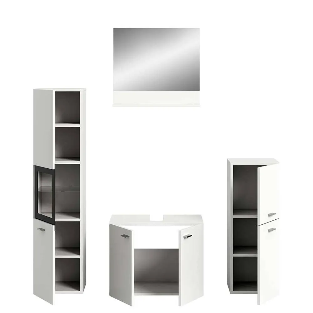 Wohnen Badmöbel-Kombi in Weiß - Harmone (vierteilig)