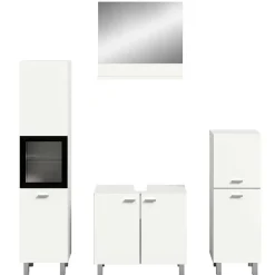 Wohnen Badmöbel-Kombi in Weiß - Harmone (vierteilig)