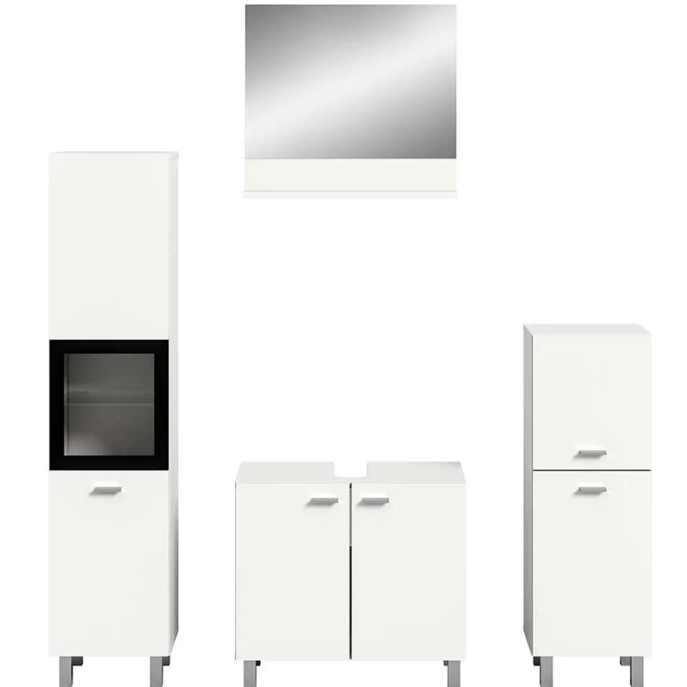 Wohnen Badmöbel-Kombi in Weiß - Harmone (vierteilig)