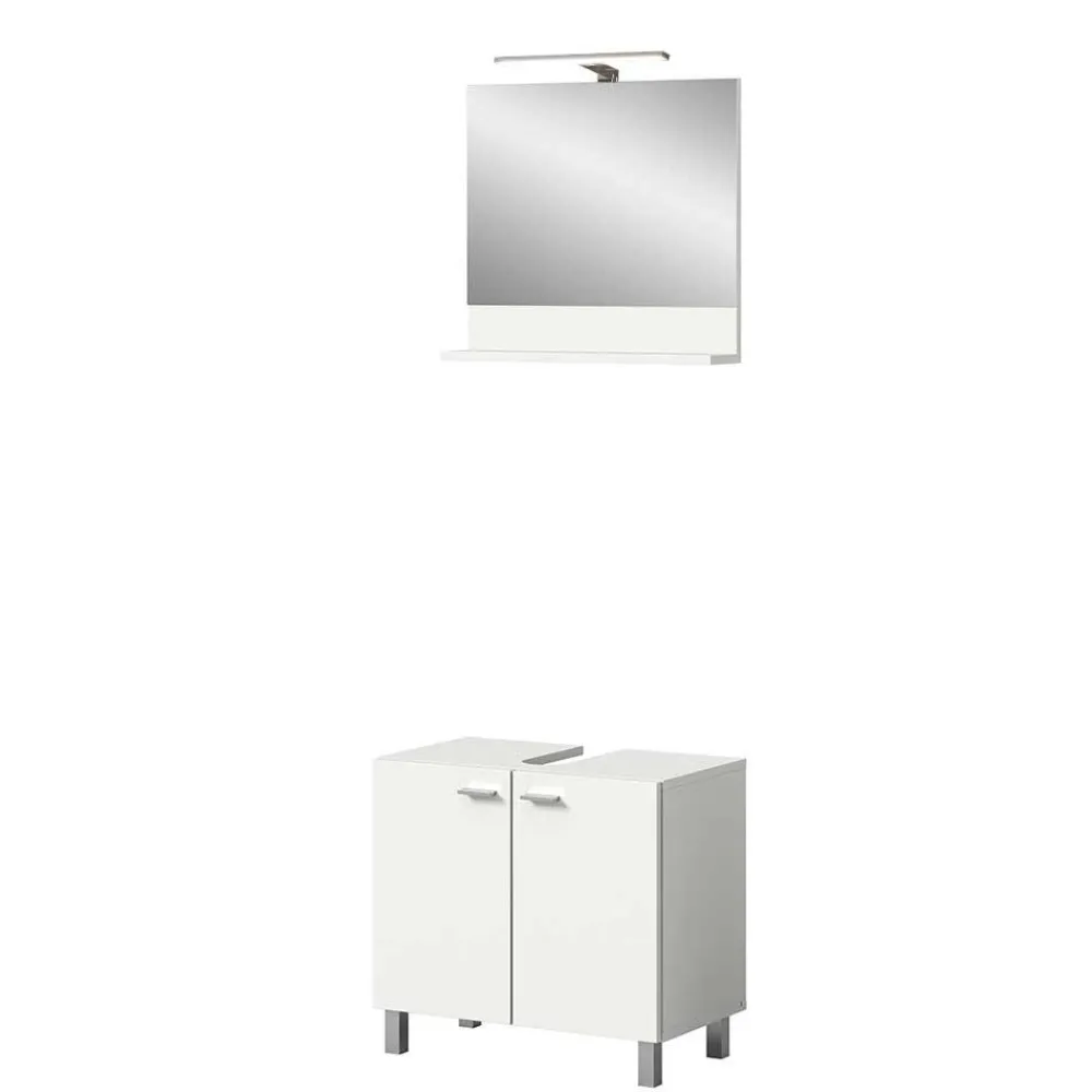Wohnen Badmöbel-Kombi in Weiß - Harmone (vierteilig)