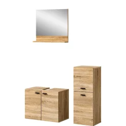 Wohnen Badmöbel-Set in Sonoma-Eiche - Hoxtona (dreiteilig)