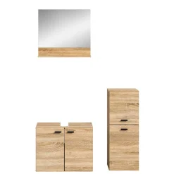Wohnen Badmöbel-Set in Sonoma-Eiche - Hoxtona (dreiteilig)