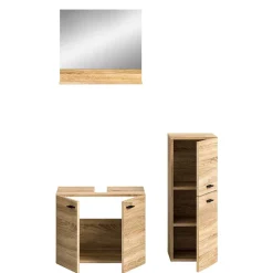 Wohnen Badmöbel-Set in Sonoma-Eiche - Hoxtona (dreiteilig)