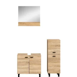 Wohnen Badmöbel-Set in Sonoma-Eiche - Hoxtona (dreiteilig)