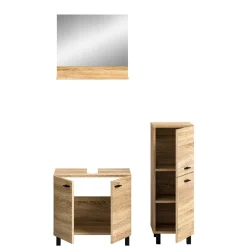 Wohnen Badmöbel-Set in Sonoma-Eiche - Hoxtona (dreiteilig)