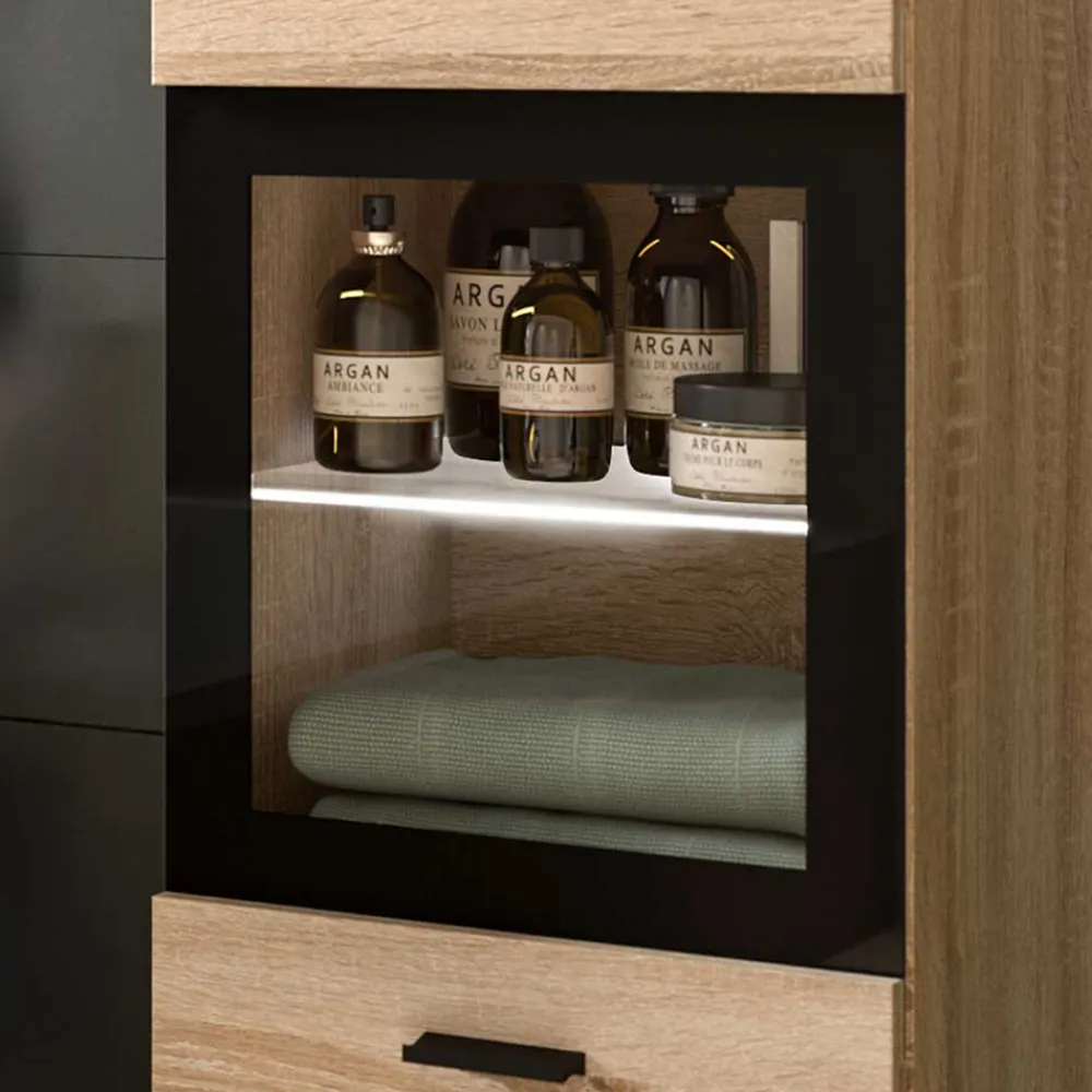 Wohnen Badezimmer Komplett*Badmöbelset komplett - Hoxtona (vierteilig)