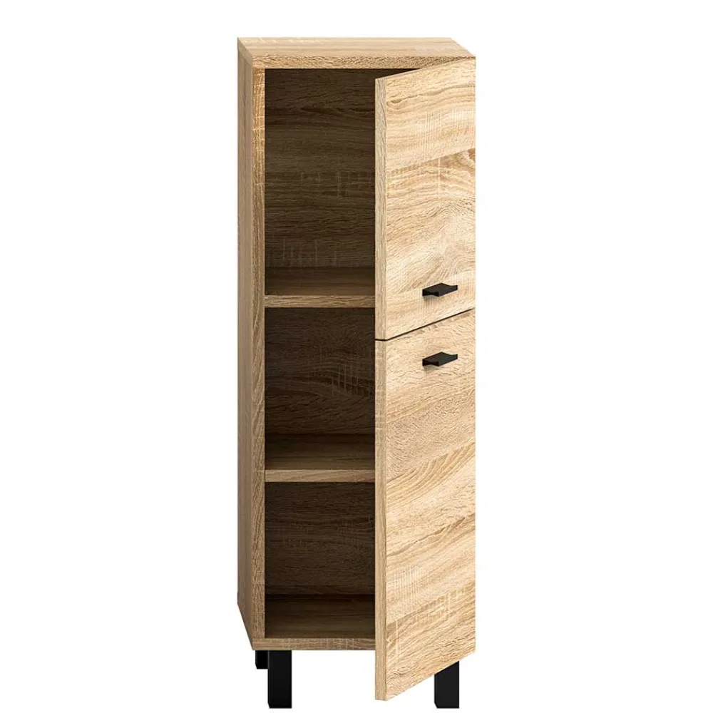 Wohnen Badezimmer Komplett*Badmöbelset komplett - Hoxtona (vierteilig)