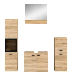 Wohnen Badezimmer Komplett*Badmöbelset komplett - Hoxtona (vierteilig)