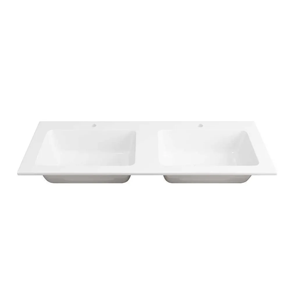 Wohnen Badmöbel-Set mit zwei Becken modern - Ucaida (vierteilig)