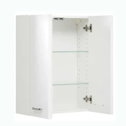 Wohnen Weiße Möbel|Badschränke*Bad-Oberschrank mit Doppeltür - Yennja