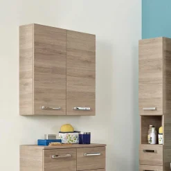 Wohnen Badschränke*Bad-Oberschrank mit Doppeltür - Lemi