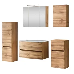 Wohnen Badezimmer Komplett*Badprogramm Möbelset in Wildeiche - Neuzera (fünfteilig)