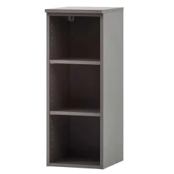 Wohnen Badregal mit 3 Fächern in Dunkelgrau - Breznia