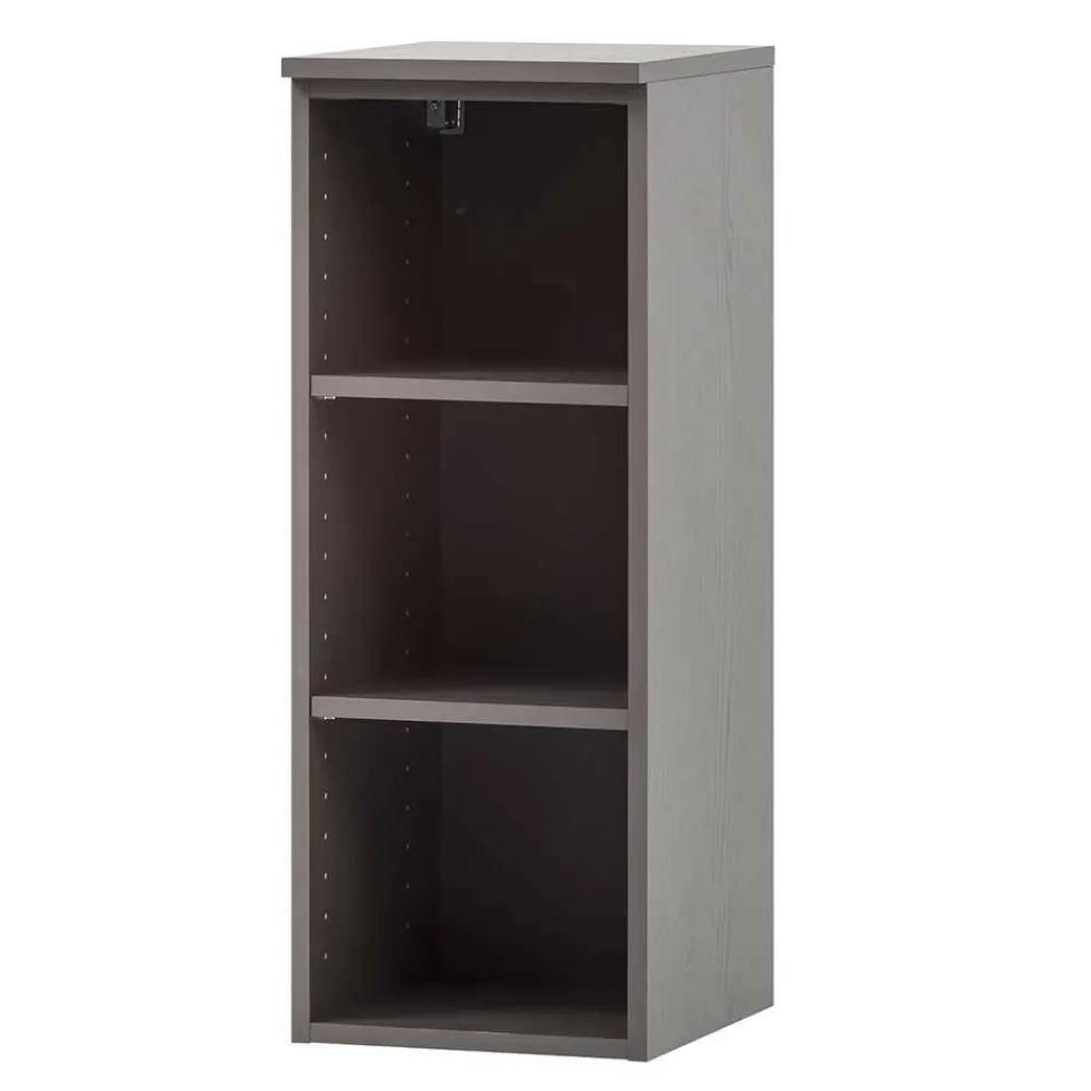 Wohnen Badregal mit 3 Fächern in Dunkelgrau - Breznia