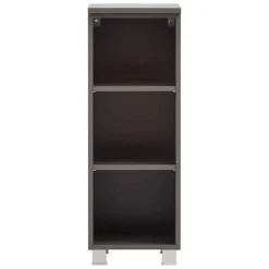 Wohnen Badregal mit 3 Fächern in Dunkelgrau - Breznia