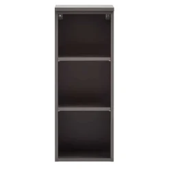 Wohnen Badregal mit 3 Fächern in Dunkelgrau - Breznia