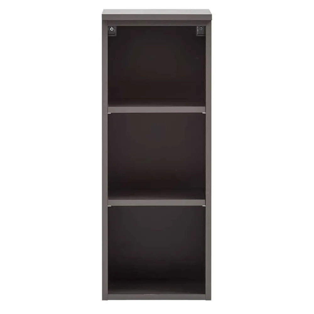 Wohnen Badregal mit 3 Fächern in Dunkelgrau - Breznia