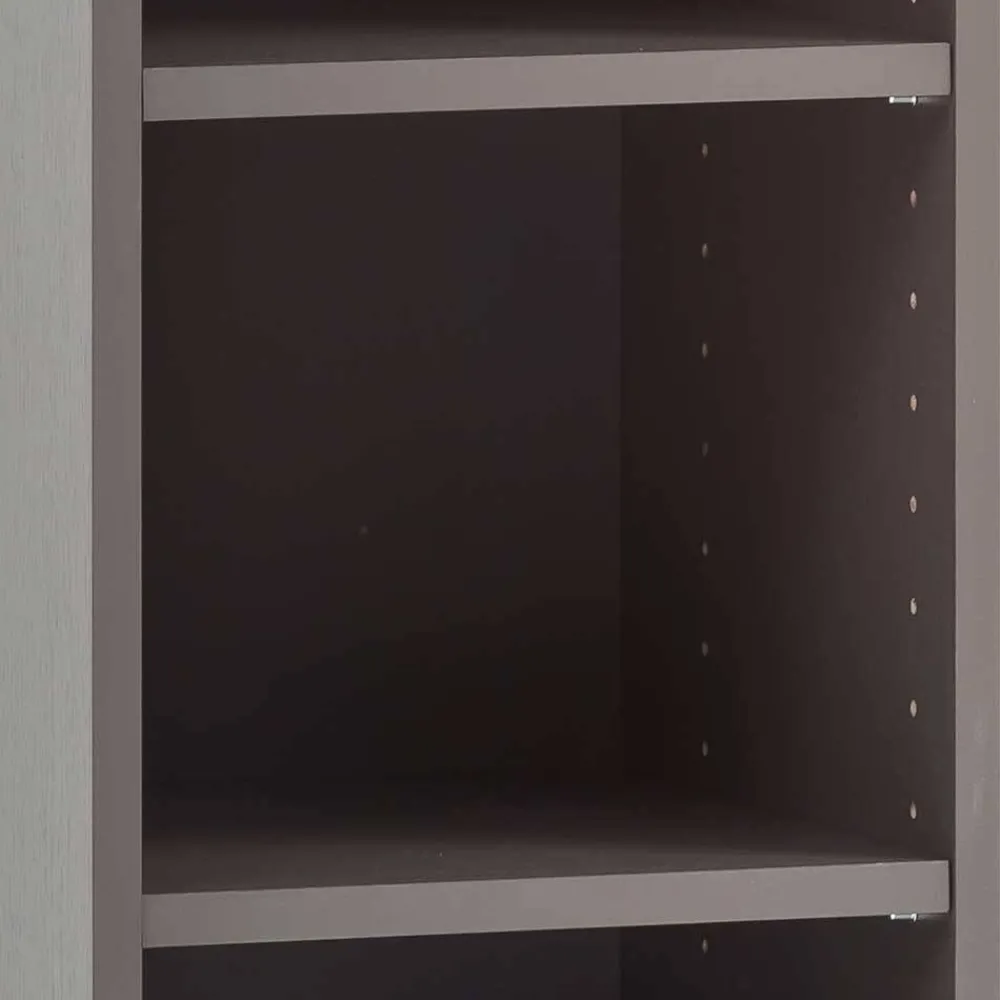 Wohnen Badregal mit 3 Fächern in Dunkelgrau - Breznia