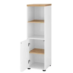 Wohnen Badschränke*Badschrank in Weiß mit Wildeiche - Alenta