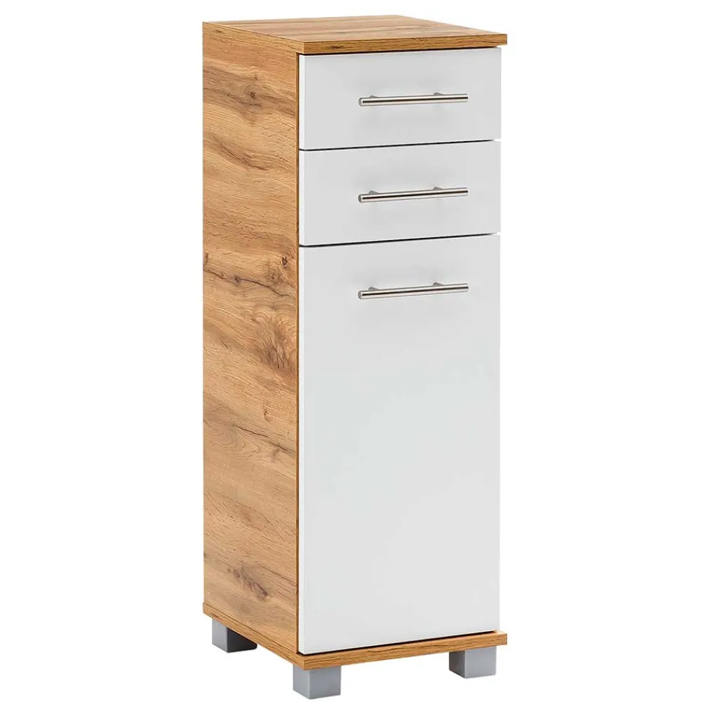 Wohnen Badschrank mit Tür & zwei Schubladen - Kristiv