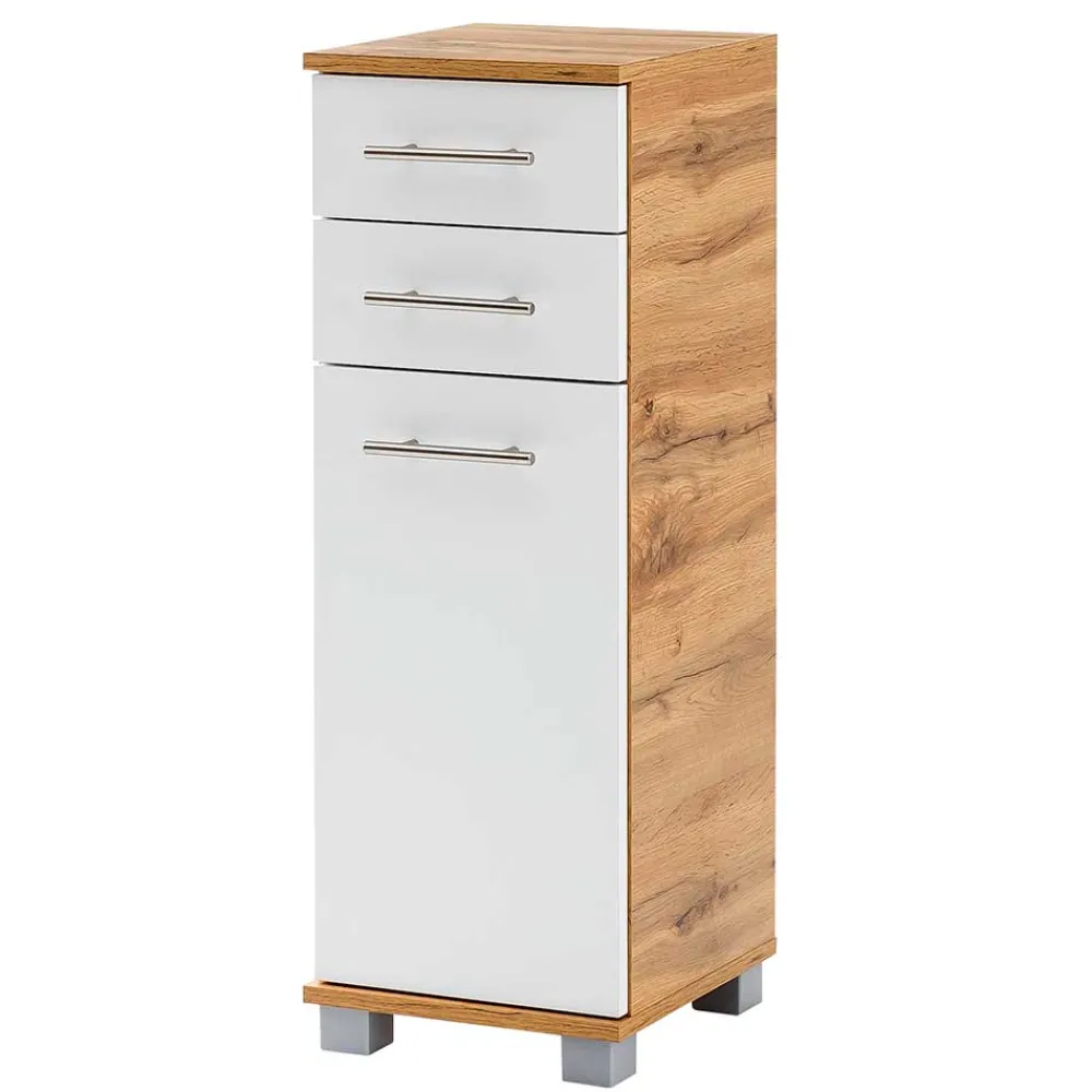 Wohnen Badschrank mit Tür & zwei Schubladen - Kristiv