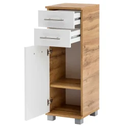 Wohnen Badschrank mit Tür & zwei Schubladen - Kristiv