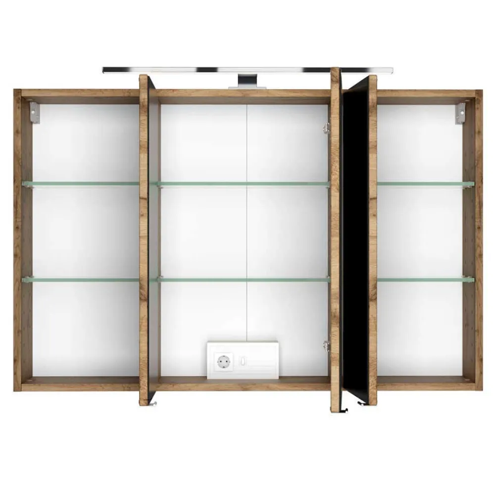 Wohnen Badezimmer Komplett*Badschrank Set komplett - Maklesa (fünfteilig)