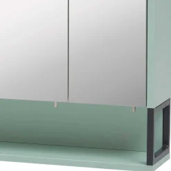 Wohnen Badschränke in Mint Grün & Anthrazit - Esdrus (dreiteilig)