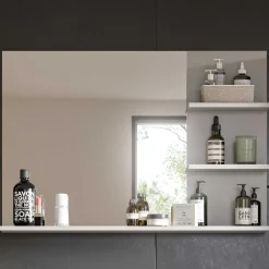 Wohnen Badspiegel in Grau mit Ablagen - Racapulco