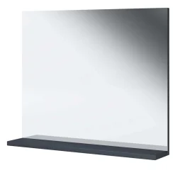 Wohnen Spiegel|Flurspiegel*Badspiegel mit Ablage in Anthrazit - Rondja