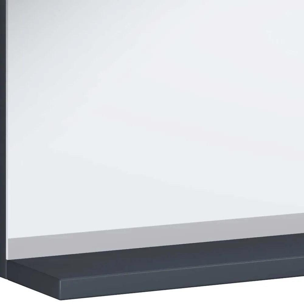 Wohnen Spiegel|Flurspiegel*Badspiegel mit Ablage in Anthrazit - Rondja