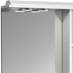 Wohnen Badspiegel mit Seitenschrank in Weiß - Akira