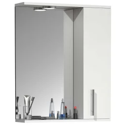 Wohnen Bad-Spiegelschränke|Badschränke*Badspiegel mit Seitenschrank und Ablage - Nancyssa