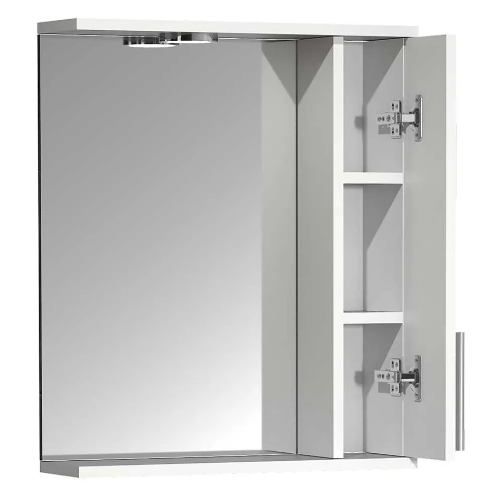 Wohnen Bad-Spiegelschränke|Badschränke*Badspiegel mit Seitenschrank und Ablage - Nancyssa