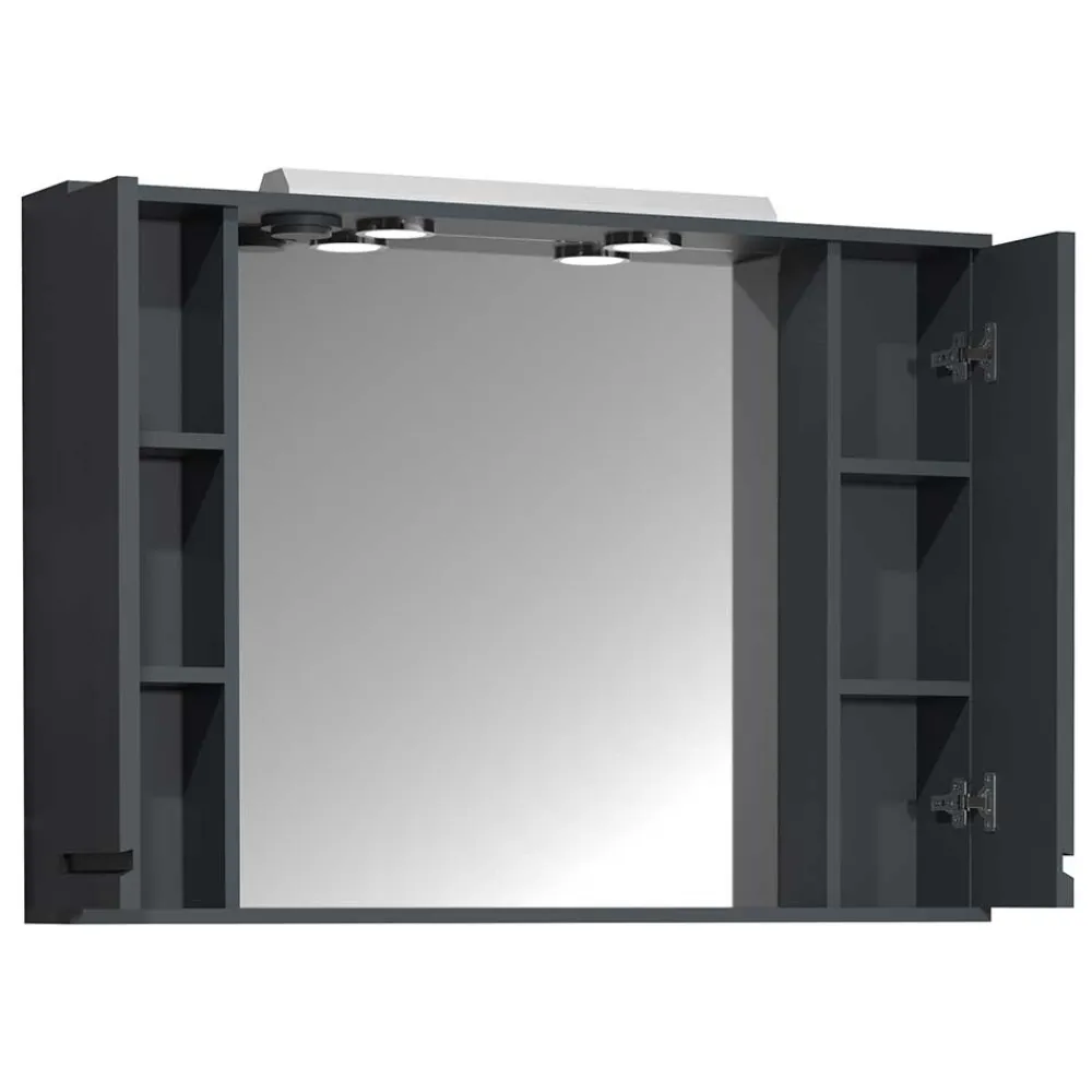 Wohnen Bad-Spiegelschränke*Badspiegel mit Seitenschränken & Ablagen - Idamoro