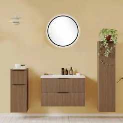 Wohnen Badspiegel und Badschränke Set - Ucaida (vierteilig)