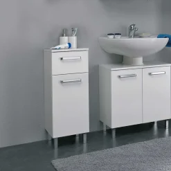 Wohnen Bad-Unterschrank mit Schublade und Tür - Ardin