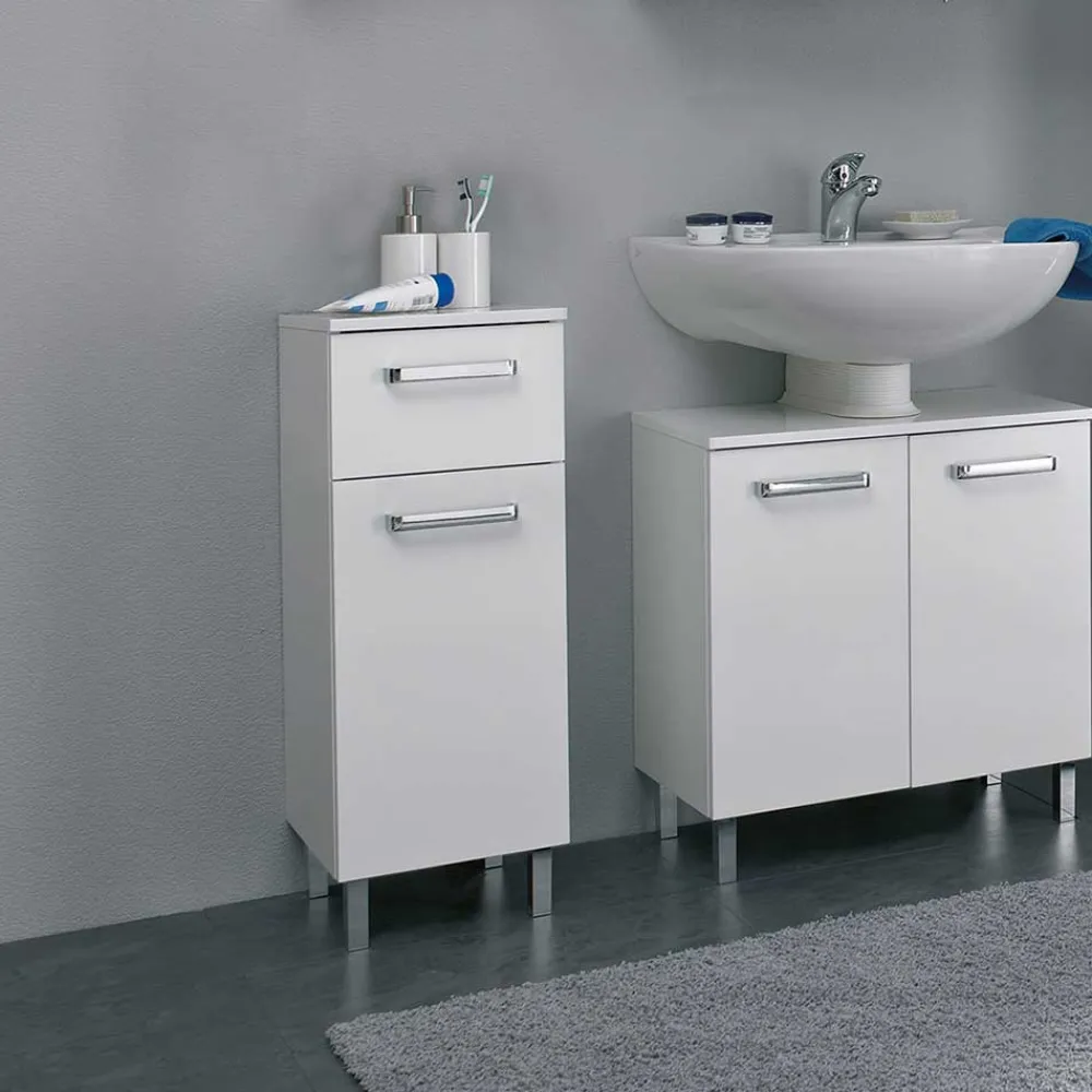 Wohnen Bad-Unterschrank mit Schublade und Tür - Ardin
